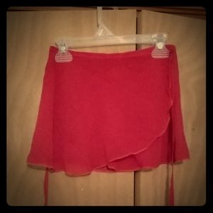 Red Wrap-Around Ballet Skirt